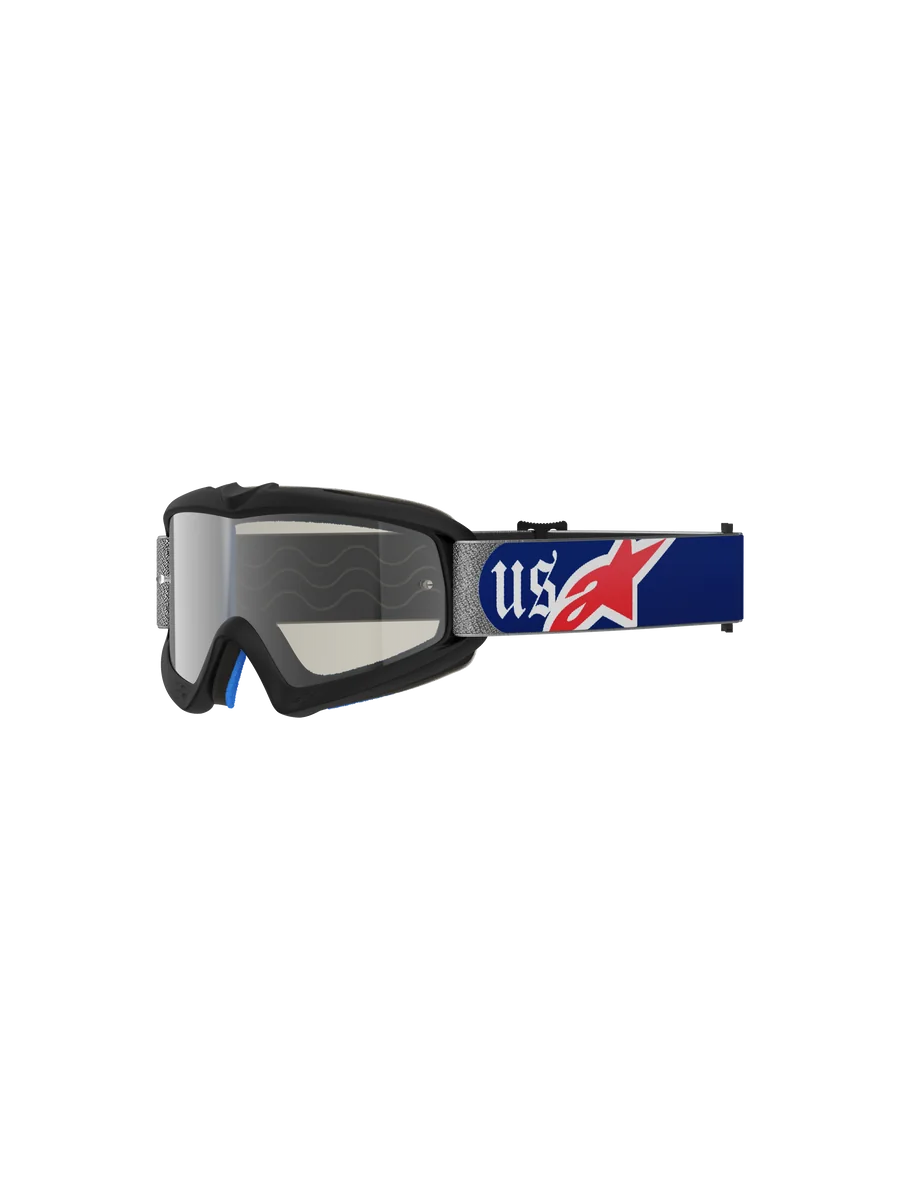 Alpinestars Vision Youth MERICA Goggles One Size / Red/Blue/Mirror Silver