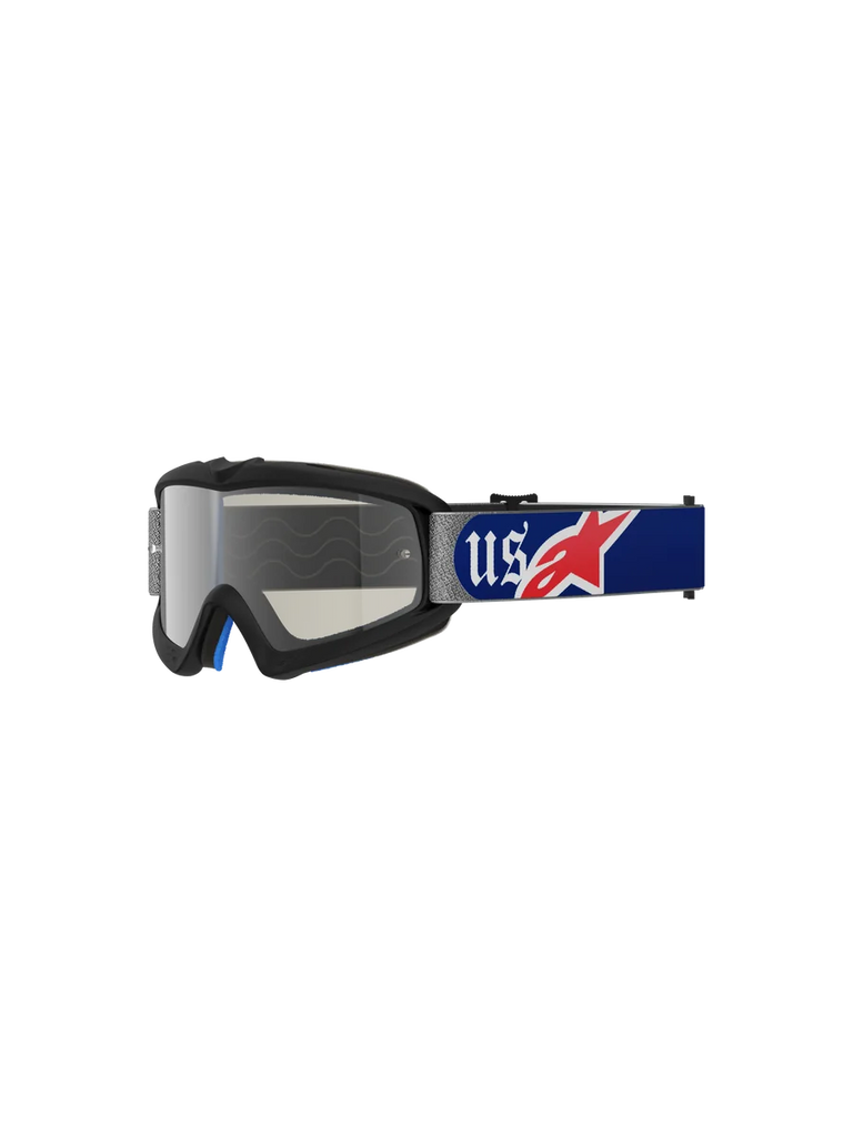 Alpinestars Vision Youth MERICA Goggles One Size / Red/Blue/Mirror Silver