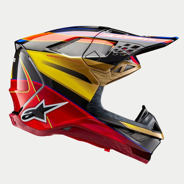 Alpinestars Supertech M10 Era Helmet XL / Gold/Yellow/Rio Red Glossy