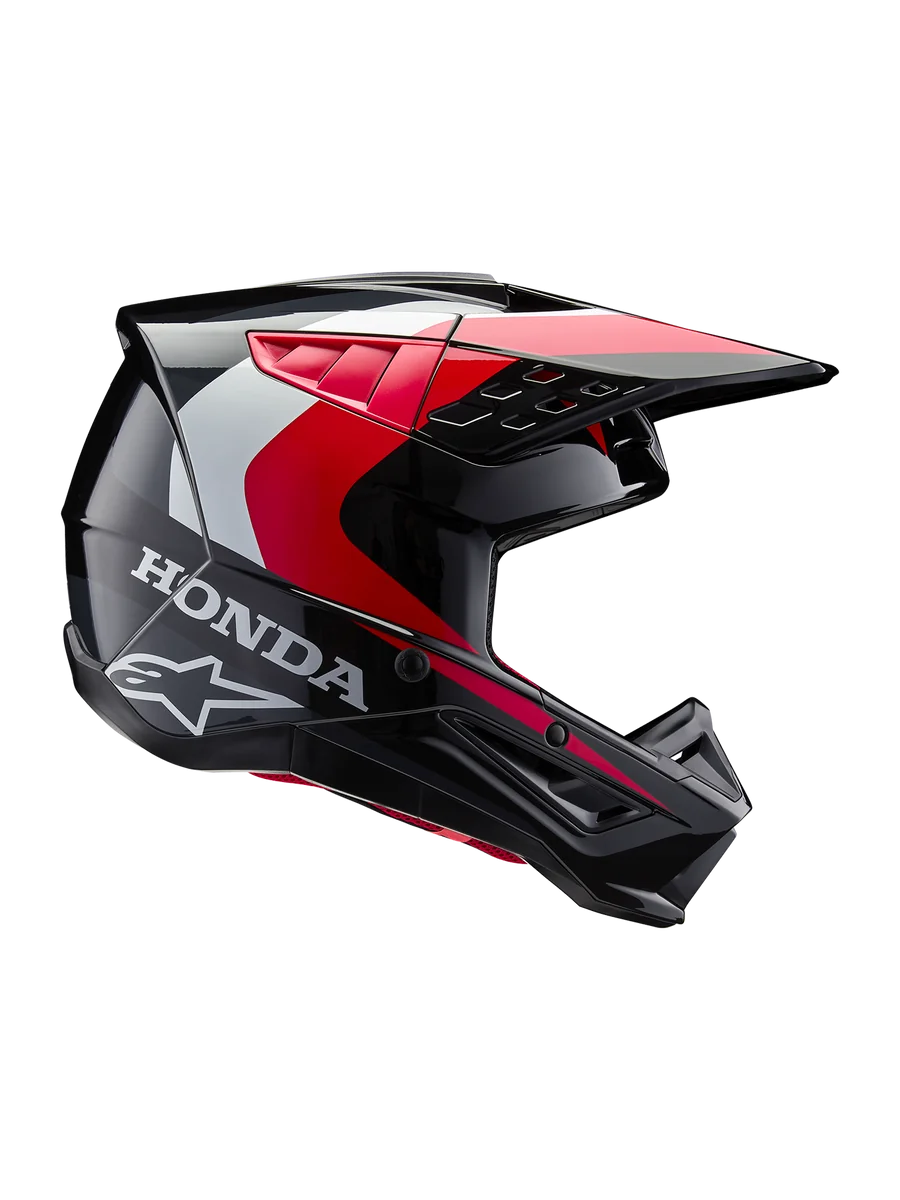 Alpinestars Honda SM5 Helmet 2XL / Black/Red Glossy