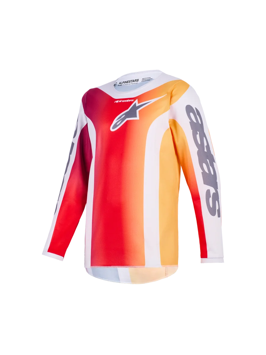 Alpinestars 2026 Youth Fluid Portl Jersey XL / Red Light/Gray/Dark Gray