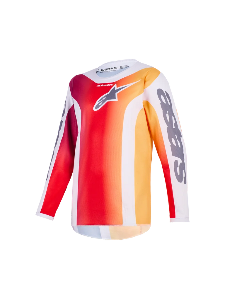 Alpinestars 2026 Youth Fluid Portl Jersey XL / Red Light/Gray/Dark Gray