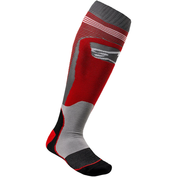 Alpinestars MX Plus 1 Socks S/M / Red/Cool Gray