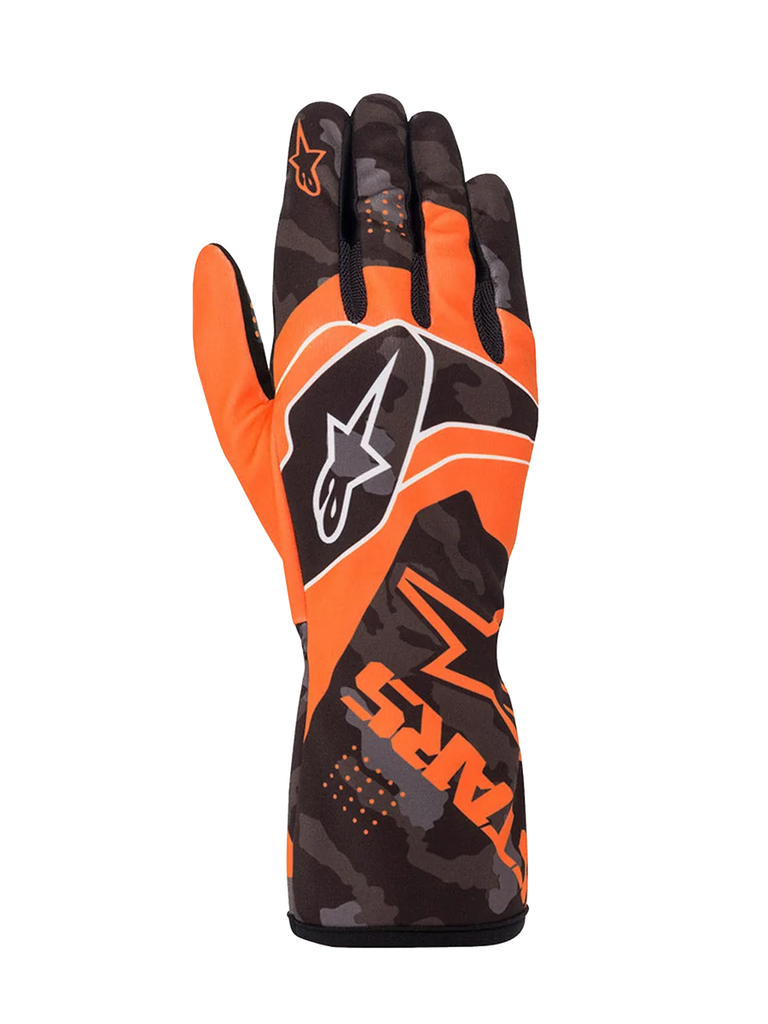 Alpinestars Tech-1 K Race V2 Camo Gloves 2XL / Orange Fluo/Black