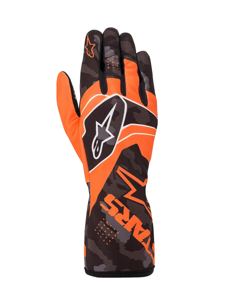 Alpinestars Tech-1 K Race V2 Camo Gloves 2XL / Orange Fluo/Black