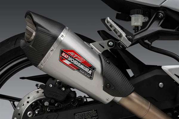Yoshimura Muffler Name Badge Stainless AT2