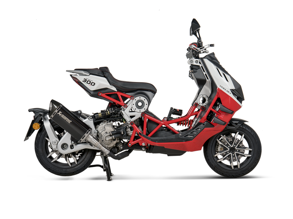 AKRAPOVIC Italjet Dragster 300 2024 Slip-On Line (Titanium) S-IT3SO1-HRTBL