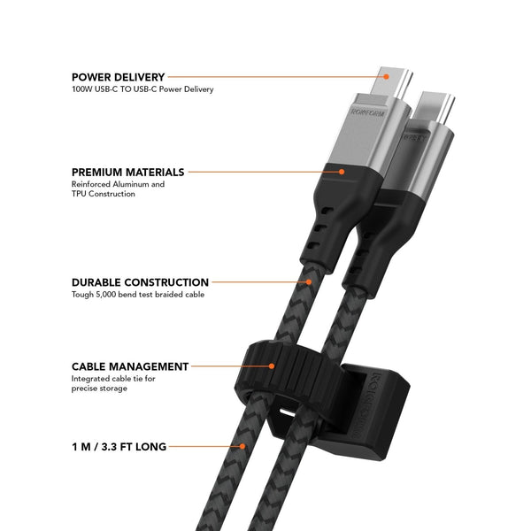ROKFORM PowerTrip 100W USB-C Charging Cable