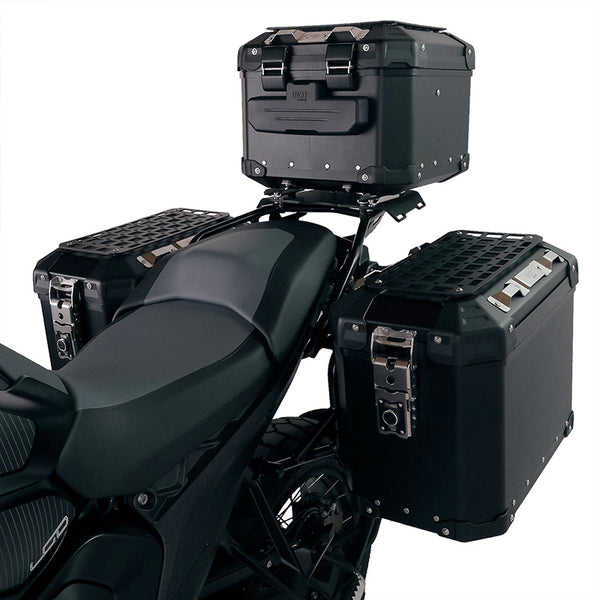 Unit Garage DPS-UGSET-4648 Atlas Aluminium Top Case 44L universal + BMW R12 NineT luggage rack with passenger grip