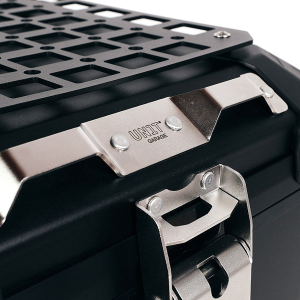 Unit Garage DPS-UGSET-4635 Atlas Aluminium Top Case 44L universal + BMW R12 G/S luggage rack with passenger grip