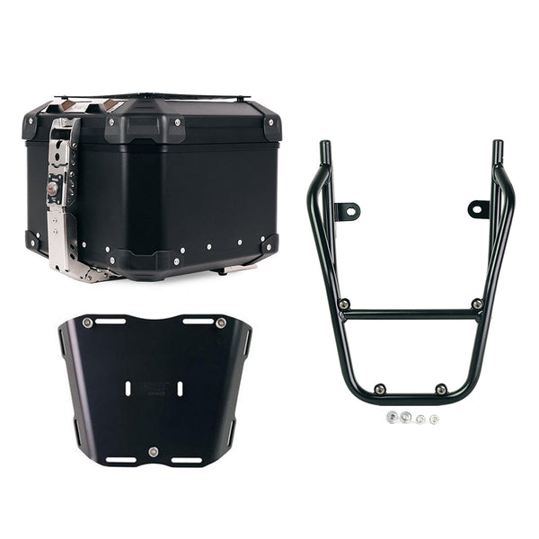 Unit Garage DPS-UGSET-4647 Atlas Aluminium Top Case 44L universal + BMW CE 02 luggage rack with passenger grip