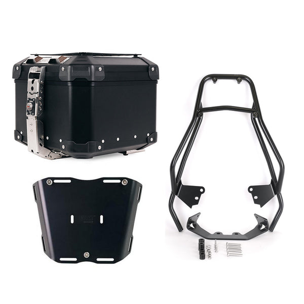 Unit Garage DPS-UGSET-5074 Atlas Aluminium Top Case 44L universal + BMW F450GS luggage rack with passenger grip