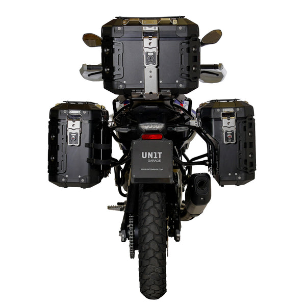 Unit Garage DPS-UGSET-5074 Atlas Aluminium Top Case 44L universal + BMW F450GS luggage rack with passenger grip
