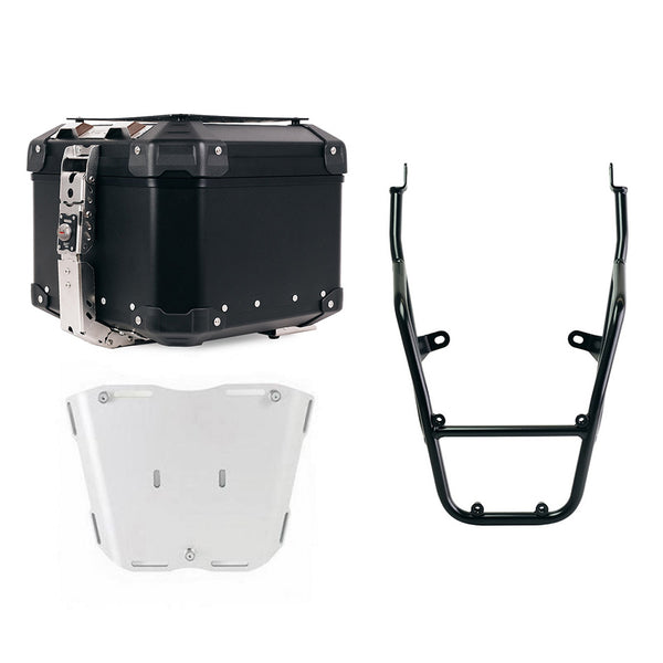 Unit Garage DPS-UGSET-4705 Atlas Aluminium Top Case 44L universal + Royal Enfield Bear 650 luggage rack with passenger grip