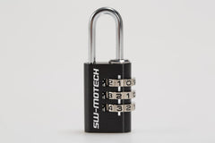 SW-MOTECH Lock for motorcycle luggage – Black. Combination lock.