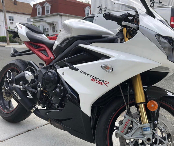 TOCE Razor Tip Decat Exhaust - Triumph Daytona 675 (13-16)
