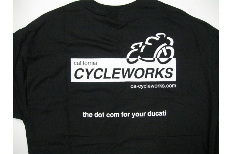 CA Cycleworks Logo Mens Black T-Shirt Extra Large