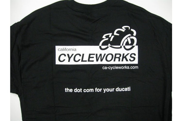 CA Cycleworks Logo Mens Black T-Shirt Extra Large