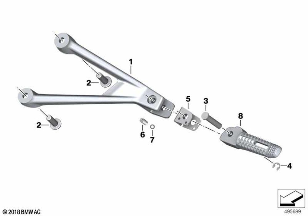 BMW OEM diagram — 07119905155, reference 7 only; other illustrated parts sold separately