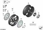 BMW 36317108158 carbon front rim OEM diagram