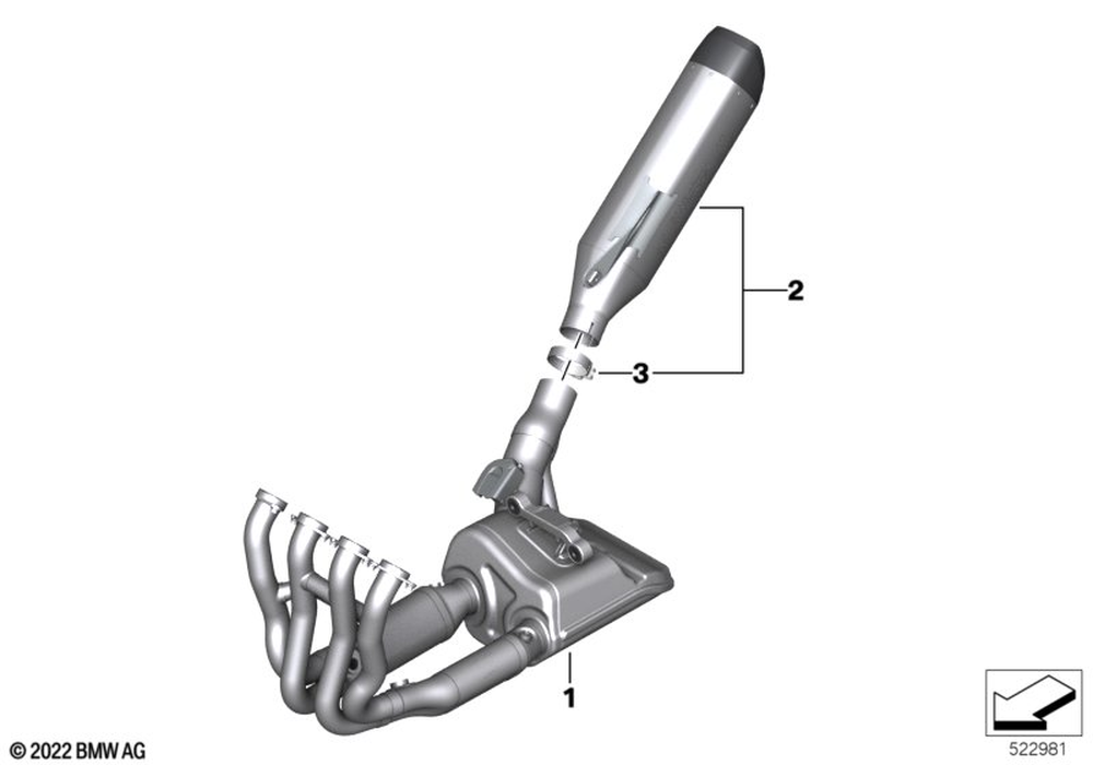 BMW OEM diagram — 77118560131, reference 1 only; other illustrated parts sold separately