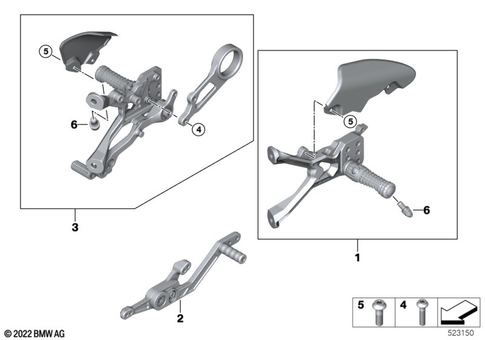 BMW S1000RR OEM diagram; part 07129907403