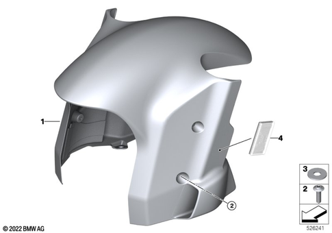 BMW S1000RR OEM diagram; part 46638550994