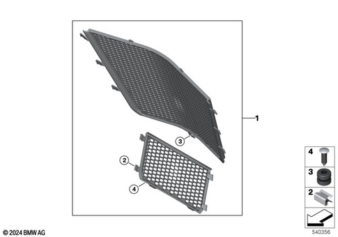 BMW S1000RR OEM diagram; part 61357693145