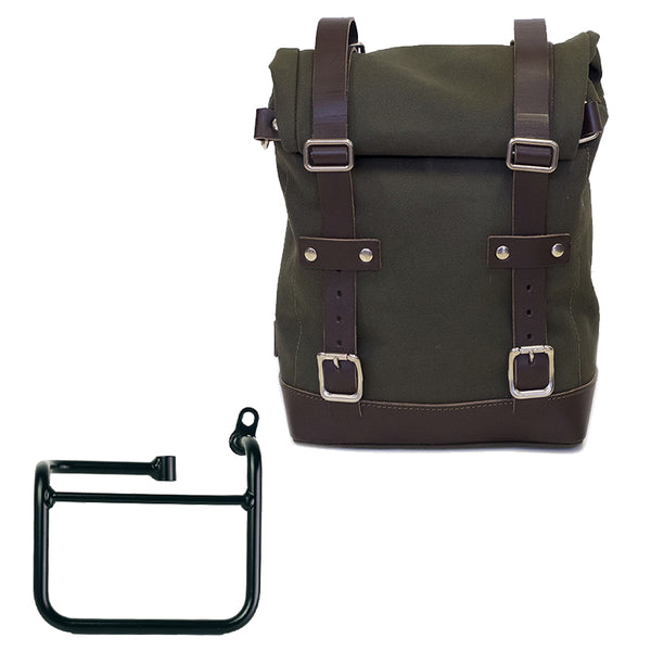 Unit Garage U001+3710DX Canvas side pannier 10L-14L + Right Subframe BMW CE 02
