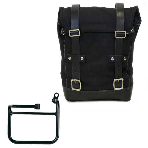 Unit Garage U001+3710DX Canvas side pannier 10L-14L + Right Subframe BMW CE 02