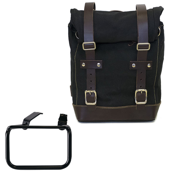 Unit Garage U001+5001DX Canvas side pannier 10L-14L + Right Frame BMW R12 G/S