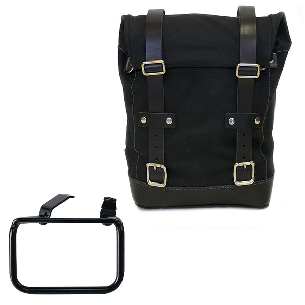 Unit Garage U001+5001DX Canvas side pannier 10L-14L + Right Frame BMW R12 G/S