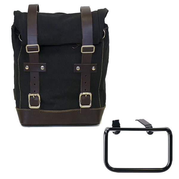 Unit Garage U001+5001SX Canvas side pannier 10L-14L + Left Frame BMW R12 G/S