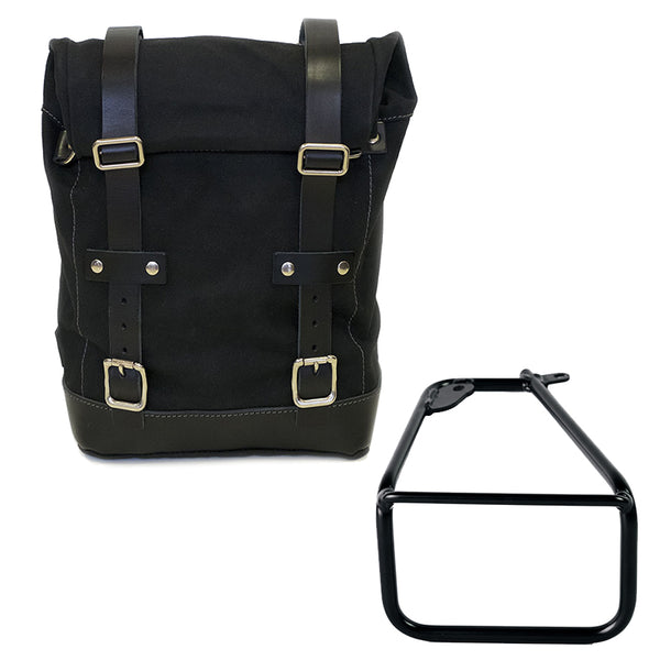Unit Garage U001+4302SX Canvas side pannier 10L-14L + Left Subframe BMW R12 NineT