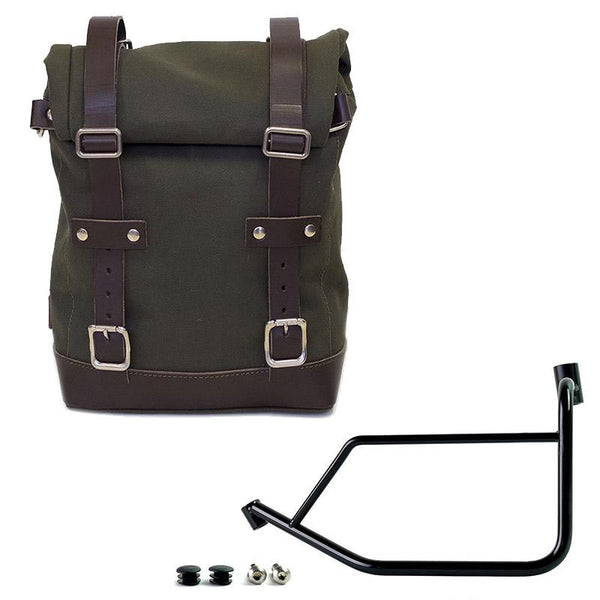 Unit Garage U001+3900SX Canvas side pannier 10L-14L + Left Subframe Ducati DesertX