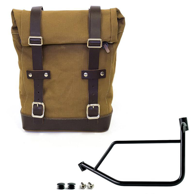 Unit Garage U001+3900SX Canvas side pannier 10L-14L + Left Subframe Ducati DesertX
