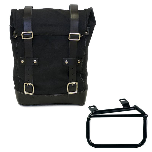 Unit Garage U001+2724SX Canvas side pannier 10L-14L + Left subframe Ducati Scrambler (2023 until now)