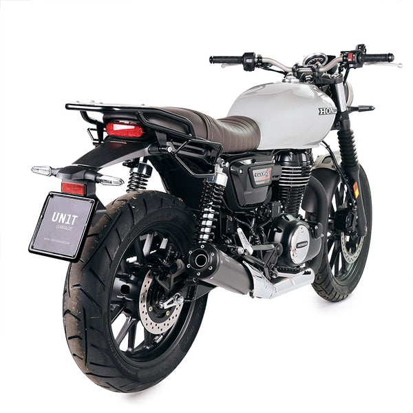 Unit Garage U001+4161DX Canvas side pannier 10L-14L + Right Frame Honda GB350S