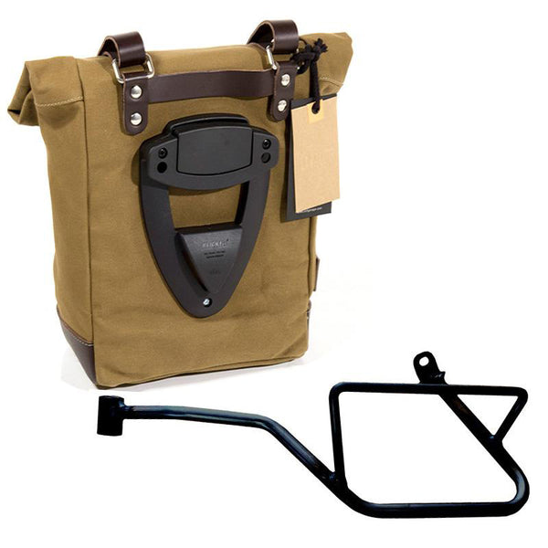 Unit Garage U001+2231SX Canvas side pannier 10L-14L + Left Frame Moto Guzzi V7 EURO5 PLUS (2025 until now)