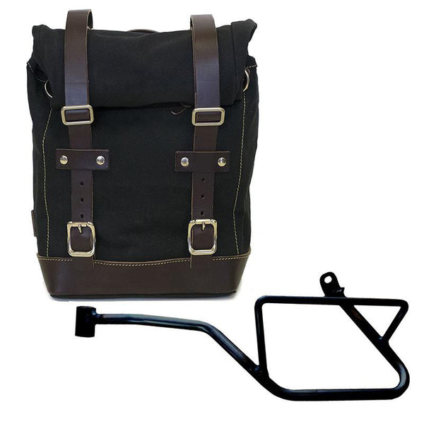 Unit Garage U001+2231SX Canvas side pannier 10L-14L + Left Frame Moto Guzzi V7 EURO5 PLUS (2025 until now)