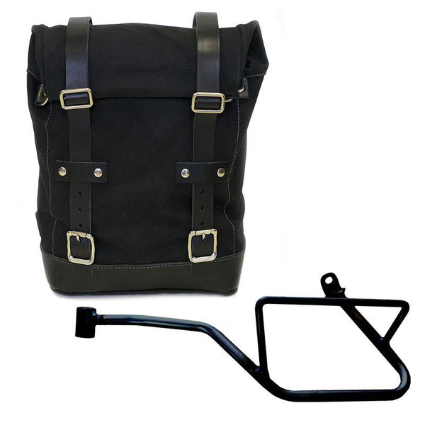 Unit Garage U001+2231SX Canvas side pannier 10L-14L + Left Frame Moto Guzzi V7 EURO5 PLUS (2025 until now)