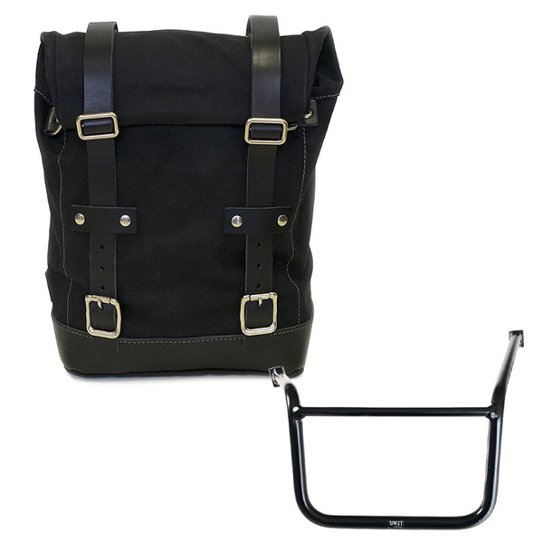 Unit Garage U001+2280SX Canvas side pannier 10L-14L + Left subframe Guzzi V85TT (2024 until now)