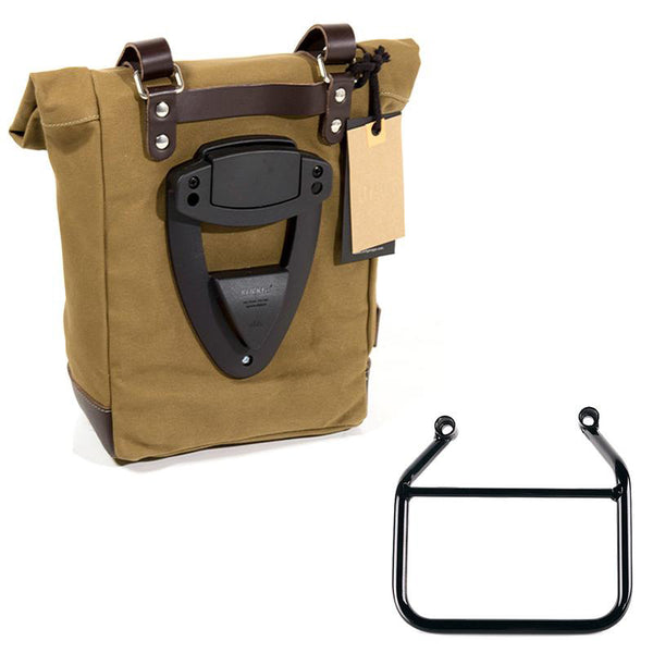 Unit Garage U001+4201SX Canvas side pannier 10L-14L + Left Subframe Triumph Scrambler 400 X