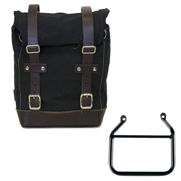 Unit Garage U001+4201SX Canvas side pannier 10L-14L + Left Subframe Triumph Scrambler 400 X