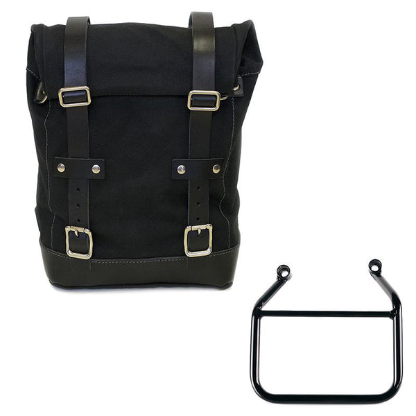 Unit Garage U001+4201SX Canvas side pannier 10L-14L + Left Subframe Triumph Scrambler 400 X