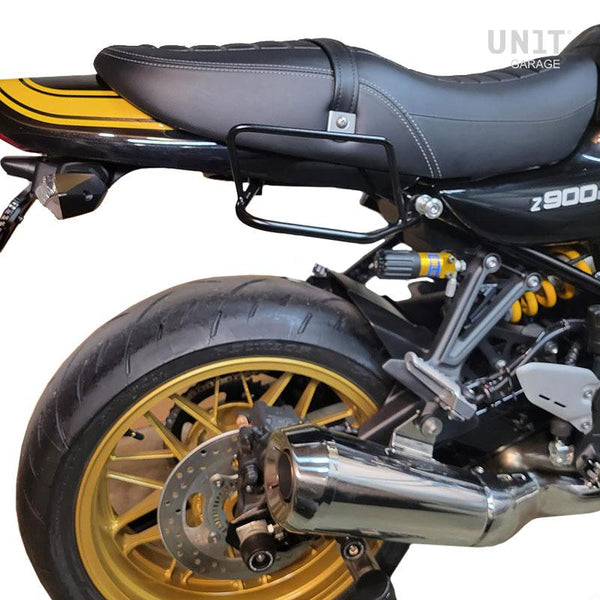 Unit Garage U001+1021DX Side Pannier Canvas + Right Subframe Kawasaki Z650RS - Z900RS
