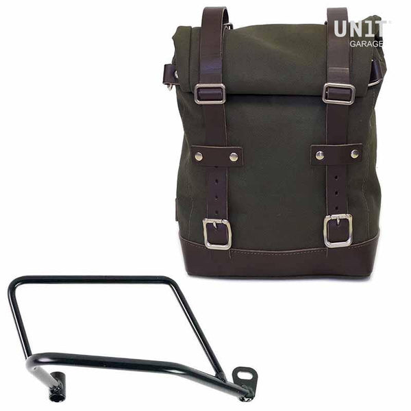 Unit Garage U001+1021DX Side Pannier Canvas + Right Subframe Kawasaki Z650RS - Z900RS