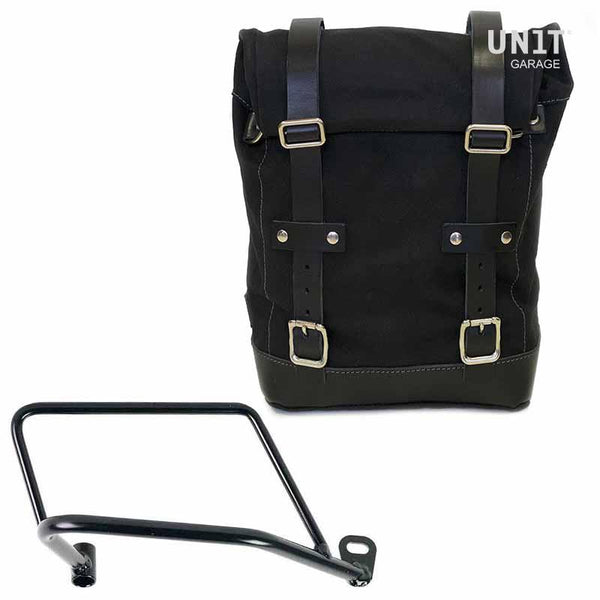 Unit Garage U001+1021DX Side Pannier Canvas + Right Subframe Kawasaki Z650RS - Z900RS