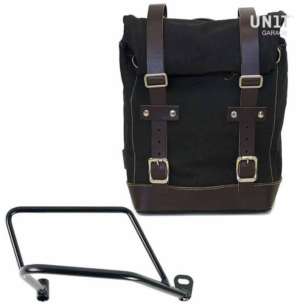 Unit Garage U001+1021DX Side Pannier Canvas + Right Subframe Kawasaki Z650RS - Z900RS