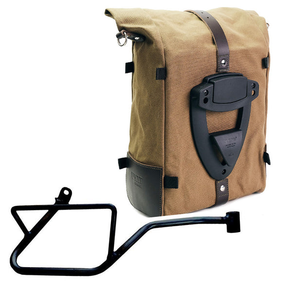 Unit Garage DPS-UGSET-4686 Canvas Pure Side Bag + Right Frame Moto Guzzi V7 EURO5